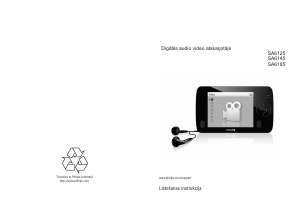 Rokasgrāmata Philips SA6125 GoGear Mp3 atskaņotājs