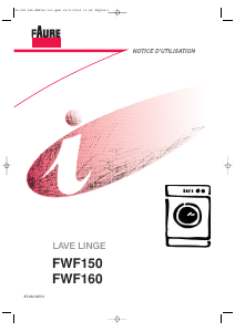 Mode d’emploi Faure FWF160 Lave-linge
