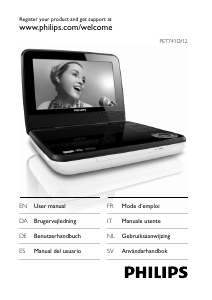 Mode d’emploi Philips PET741D Lecteur DVD