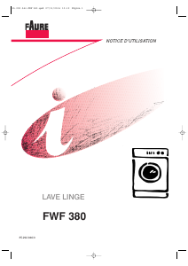 Mode d’emploi Faure FWF380 Lave-linge