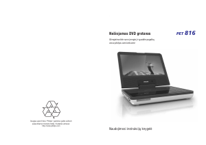 Vadovas Philips PET816 DVD leistuvas