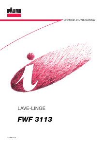 Mode d’emploi Faure FWF3113 Lave-linge