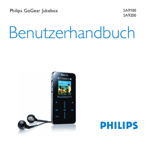 Bedienungsanleitung Philips SA9200 GoGear Mp3 player