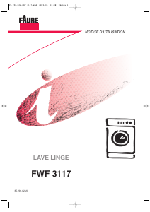Mode d’emploi Faure FWF3117 Lave-linge