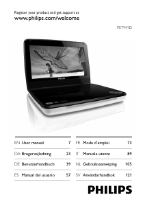 Brugsanvisning Philips PET941D DVD afspiller