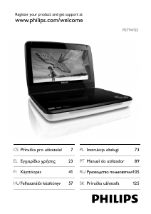 Návod Philips PET941D DVD prehrávač