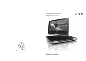 Rokasgrāmata Philips PET944 DVD atskaņotājs