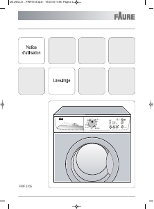 Mode d’emploi Faure FWF5105 Lave-linge