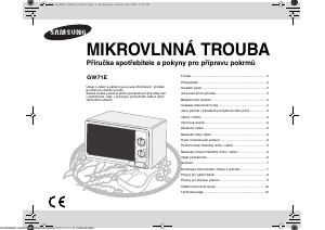 Manuál Samsung GW71E-S Mikrovlnná trouba
