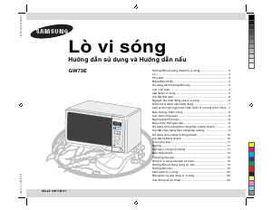 Hướng dẫn sử dụng Samsung GW73E-SB Lò vi sóng