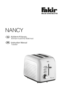 Kullanım kılavuzu Fakir Nancy Ekmek kızartma makinesi