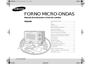 Manual Samsung M1610N Micro-onda