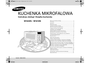 Instrukcja Samsung M1630N Kuchenka mikrofalowa