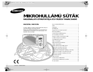 Használati útmutató Samsung M1727N Mikrohullámú sütő