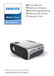 Manual Philips NPX440 NeoPix Easy Projector