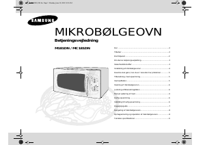 Brugsanvisning Samsung M181DN Mikroovn