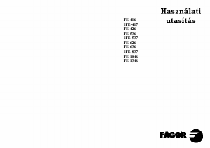 Használati útmutató Fagor FE-626 Mosógép