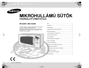 Használati útmutató Samsung M182DN Mikrohullámú sütő
