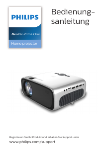 Bedienungsanleitung Philips NPX535 NeoPix Prime One Projektor