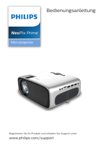 Bedienungsanleitung Philips NPX540 NeoPix Prime Projektor