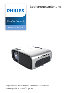 Bedienungsanleitung Philips NPX542 NeoPix Prime 2 Projektor