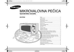 Priročnik Samsung M187DN Mikrovalovna pečica