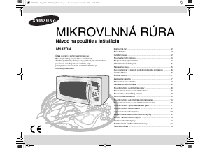 Návod Samsung M187DN-1S Mikrovlnná rúra