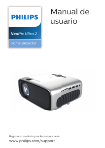 Manual de uso Philips NPX642 NeoPix Ultra 2 Proyector