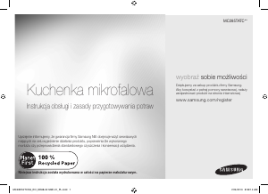 Návod Samsung MC285TATCSQ Mikrovlnná rúra