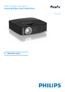 Manual de uso Philips PPX1230 PicoPix Proyector
