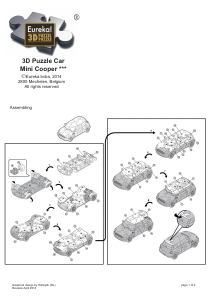 説明書 Eureka Mini Cooper 3Dパズル