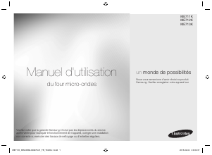 Mode d’emploi Samsung ME711K Micro-onde