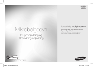 Brugsanvisning Samsung ME82V-B Mikroovn