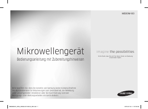 Bedienungsanleitung Samsung ME83M-B3 Mikrowelle