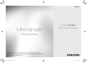 Kasutusjuhend Samsung ME87M Mikrolaineahi