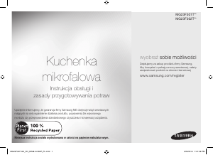 Návod Samsung MG23F301TAK Mikrovlnná rúra