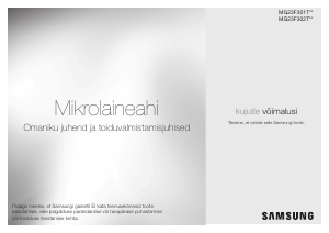Rokasgrāmata Samsung MG23F301TAK Mikroviļņu krāsns
