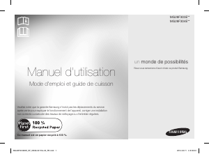 Mode d’emploi Samsung MG28F303EAW Micro-onde