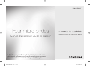 Mode d’emploi Samsung MG28H5125NW Micro-onde