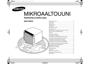 Käyttöohje Samsung MR87 Mikroaaltouuni