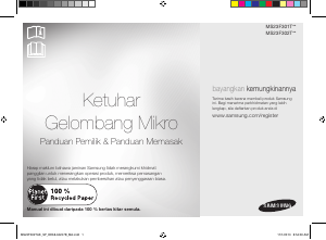 Manual Samsung MS23F302TAK Microwave