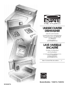 Manual Estate TUD6710WB Dishwasher