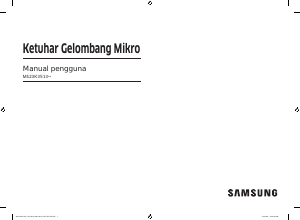 Panduan Samsung MS23K3513AK Microwave