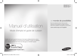 Mode d’emploi Samsung MS28F301TFS Micro-onde
