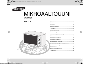 Käyttöohje Samsung MW71E Mikroaaltouuni