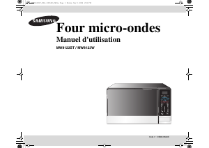 Mode d’emploi Samsung MW8123W Micro-onde