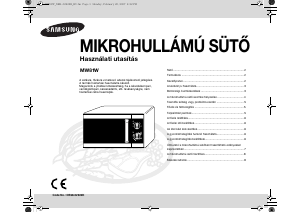 Használati útmutató Samsung MW81W-S/XEH Mikrohullámú sütő