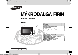 Kullanım kılavuzu Samsung MW81Y-WP Mikrodalga