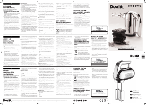 Manuale Dualit 89301 Sbattitore
