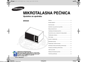 Priručnik Samsung MW82N-B Mikrovalna pećnica